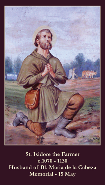 St. Isidore the Farmer Prayer Card